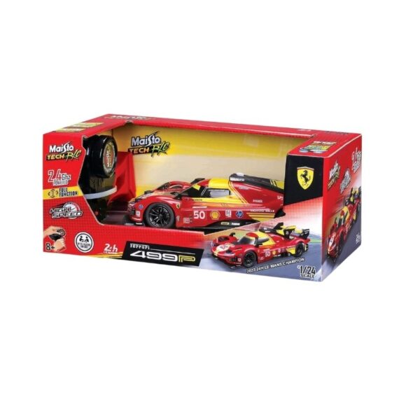 Maisto 1:24 scale model of the Ferrari 499P, celebrating its 2024 Le Mans Championship victory as an endurance racer