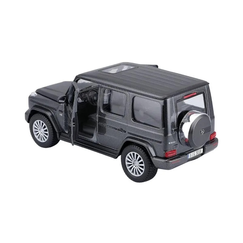 Gray Maisto 1:25 scale model of a 2019 Mercedes Benz G Class, showcasing detailed design and craftsmanship
