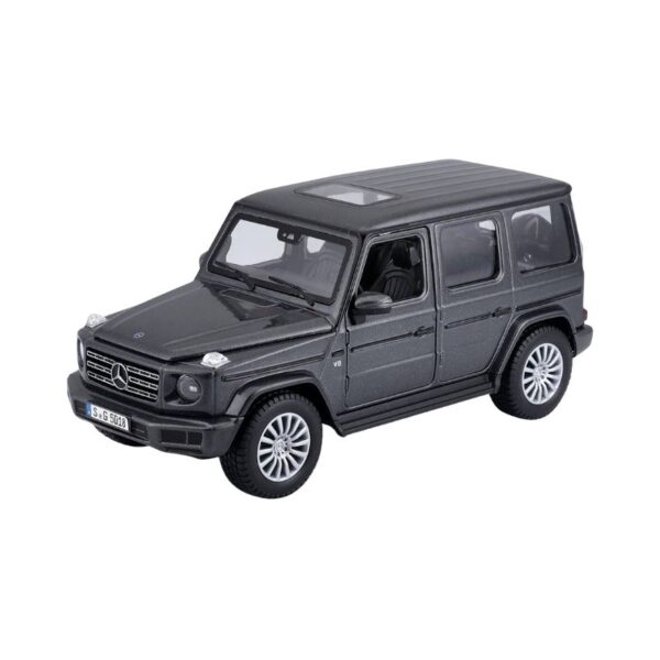 Gray Maisto 1:25 scale model of a 2019 Mercedes Benz G Class, showcasing detailed design and craftsmanship