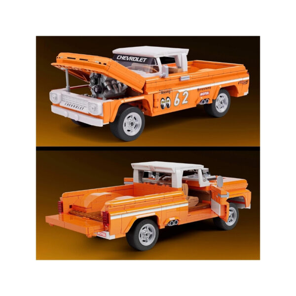 Hot Wheels Custom '62 Elite Chevy Pickup by Mattel, showcasing a sleek design and bright colors, perfect for collectors