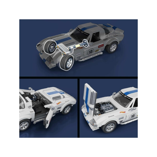 Hot Wheels Elite Corvette Grand Sport model from Mattel, showcasing a detailed die-cast design in vibrant colors