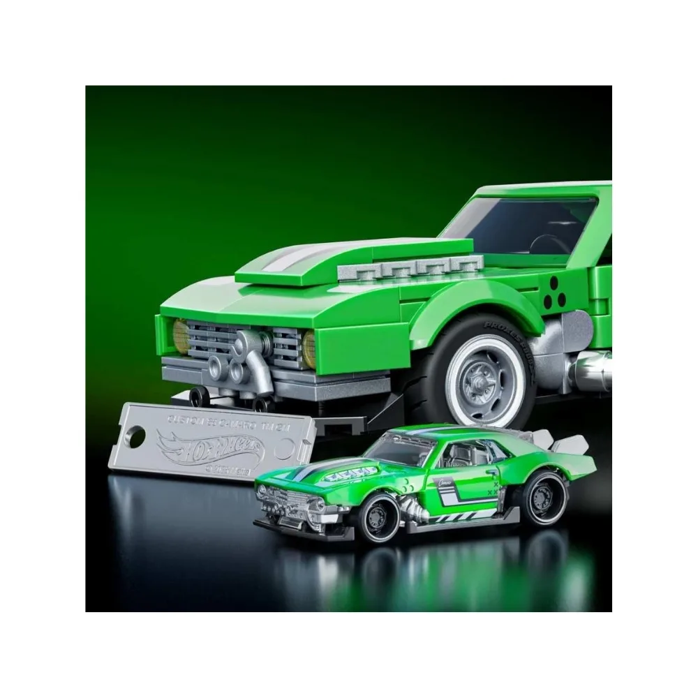 Hot Wheels Speed Camaro toy car from Mattel, featuring a sleek design and vibrant colors, ideal for racing play