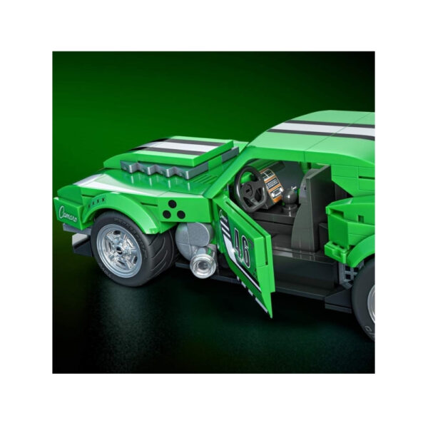 Hot Wheels Speed Camaro toy car from Mattel, featuring a sleek design and vibrant colors, ideal for racing play