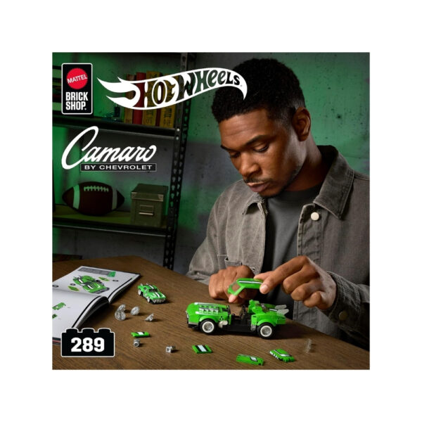 Hot Wheels Speed Camaro toy car from Mattel, featuring a sleek design and vibrant colors, ideal for racing play