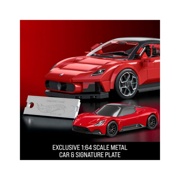 Hot Wheels Speed Maserati toy car from Mattel, featuring sleek design and vibrant colors, ideal for racing play