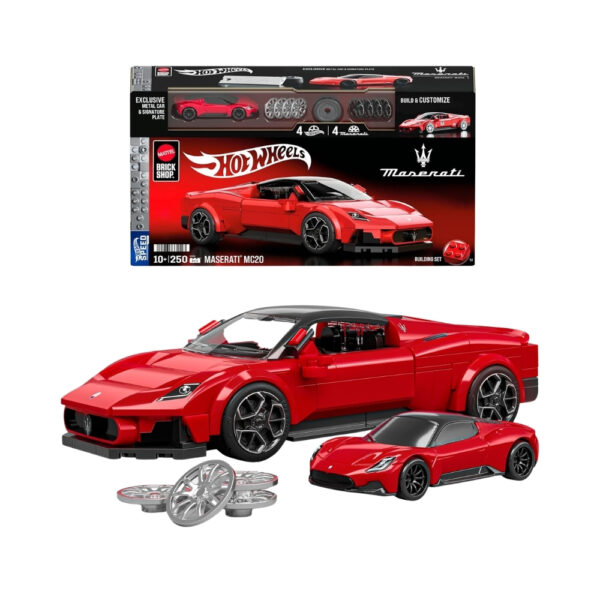 Hot Wheels Speed Maserati toy car from Mattel, featuring sleek design and vibrant colors, ideal for racing play