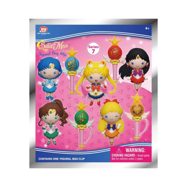 1. Monogram of Sailor Moon 3D Foam Bag Clip Series 7 featuring vibrant colors and iconic character designs