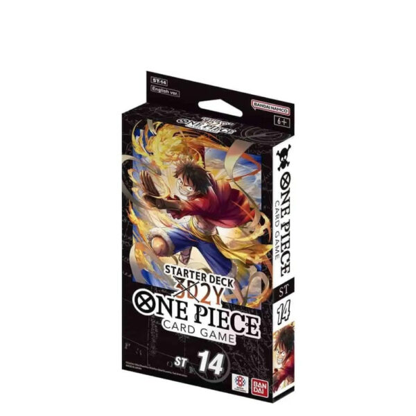One Piece TCG 3D2Y Starter Deck 14 (ST-14) featuring vibrant artwork and character cards from the popular anime series