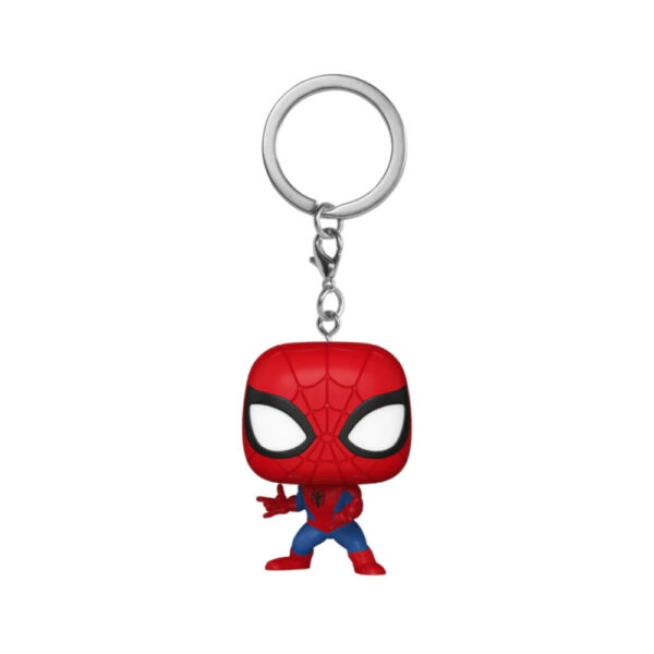 Pocket Pop! Marvel figure of Spider-Man, featuring a stylized design and vibrant colors, ideal for collectors
