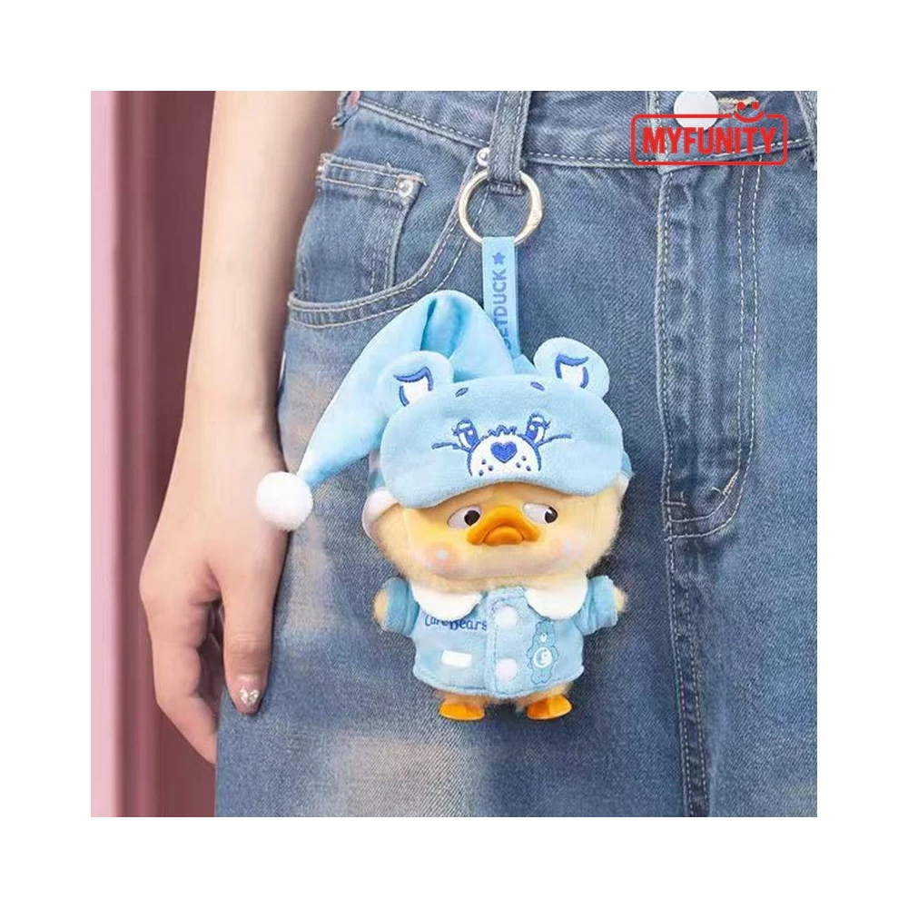 Pocket Upset Duck – Care Bears x Upset Duck Be Rainbow Duck Plush Keychain Blindbox – UP-599494-6 Plush keychain of a rainbow duck from the Care Bears x Upset Duck collaboration, presented in a blindbox packaging