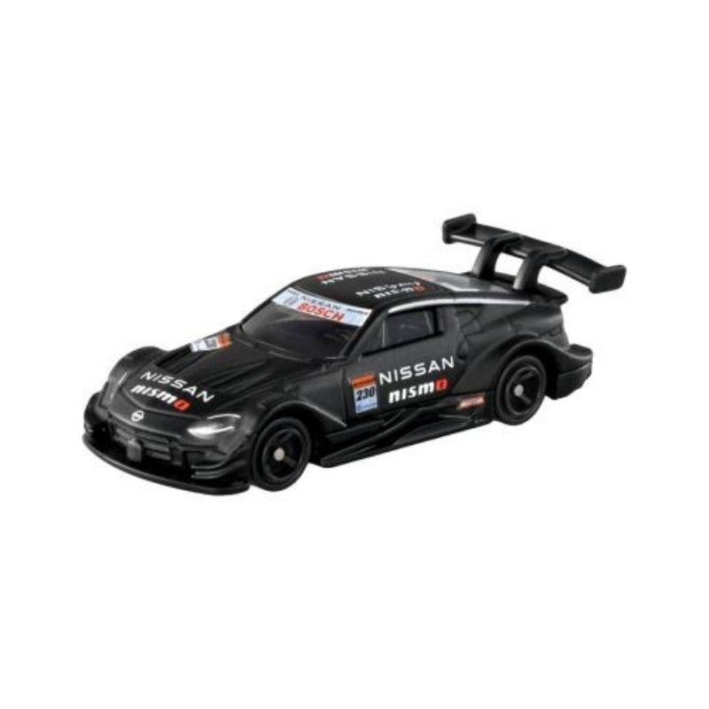 Takara Tomy Tomica Fairlady Z Nismo GT500 - TT-188704 Takara Tomy Tomica model of a Fairlady Z Nismo GT500, showcasing detailed design and vibrant colors