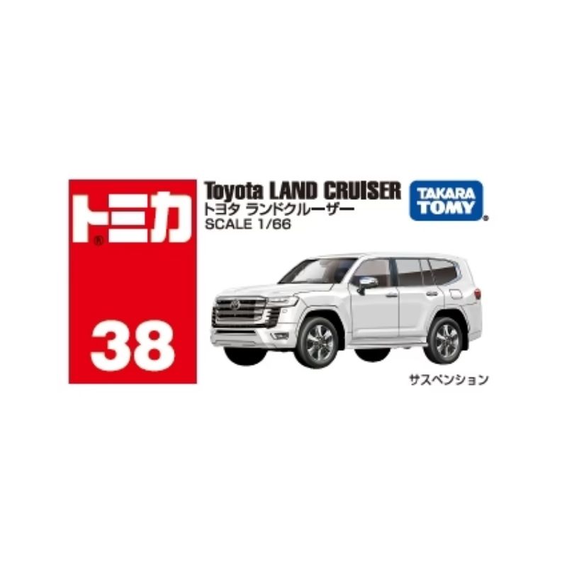 Takara Tomy Tomica Toyota Land Cruiser – TT-188674-3 Takara Tomy Tomica model of a Toyota Land Cruiser in a vibrant color, showcasing detailed design and realistic features