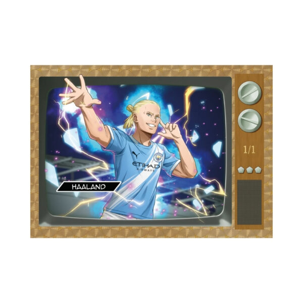 Topps Premier League Chrome 2026 Value Box featuring collectible trading cards and vibrant team graphics