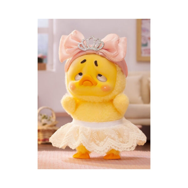 Plush toy of an upset duck with a cute expression, packaged in a blind box for surprise unboxing