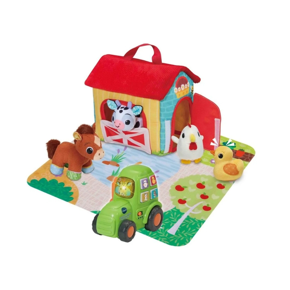 Vtech Farmyard Animals Soft Play Set – VT80-574603-1 Soft play set by Vtech includes various farmyard animals designed for safe, engaging play for young children