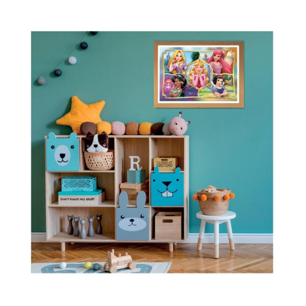 Disney Princess 2 Charmed puzzle by Clementoni featuring 104 colorful pieces showcasing beloved princess characters