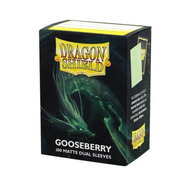 Dragon Shield Gooseberry Dual Matte Sleeves, 100 count, offering premium protection for trading cards with a matte texture