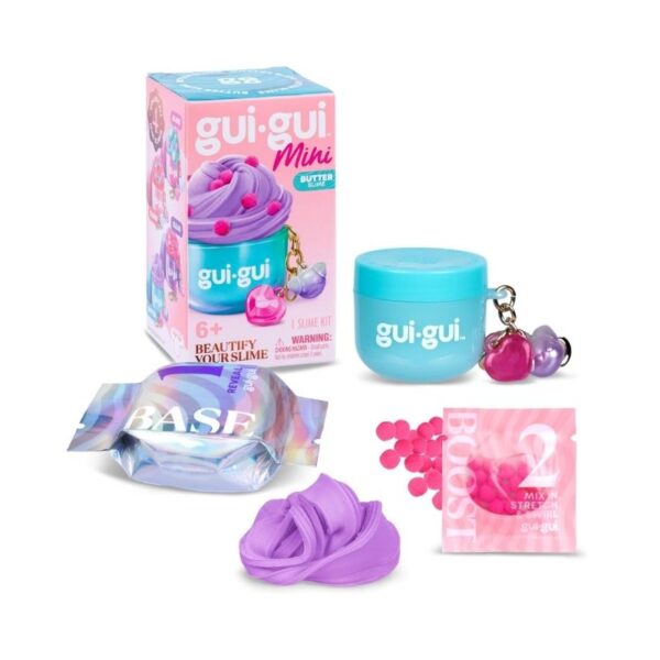 Mini single pack of Gui Gui slime, featuring vibrant colors and a smooth, stretchy texture for sensory play