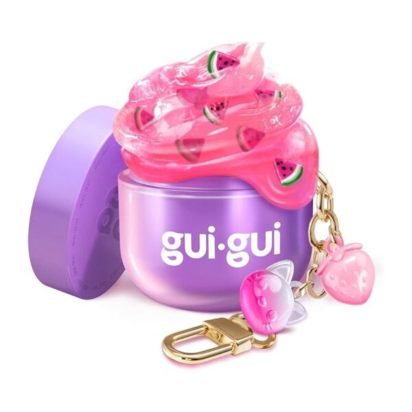 Mini single pack of Gui Gui slime, featuring vibrant colors and a smooth, stretchy texture for sensory play