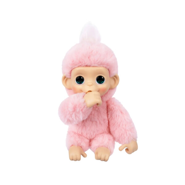 A small, interactive toy monkey named Luna Lemon from the Little Live Pets My Baby S3 series, featuring bright colors