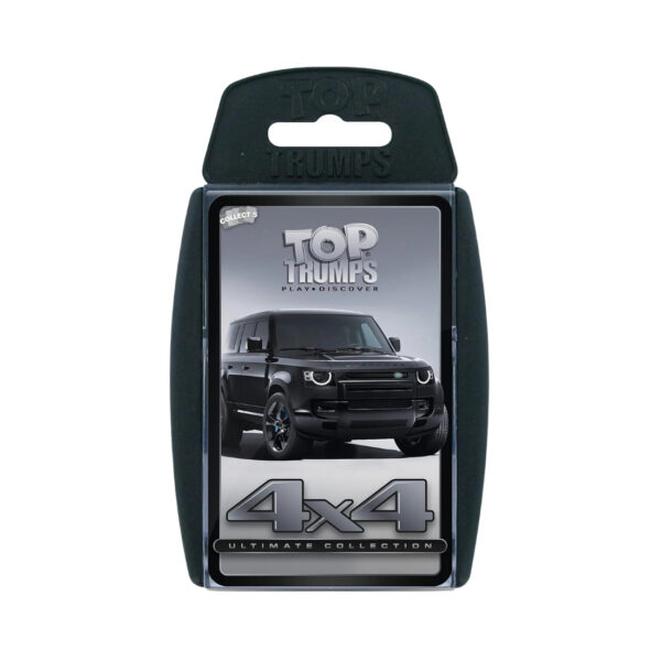 Top Trumps 4X4 Ultimate Collection card game featuring various 4x4 vehicles with unique stats and fun gameplay