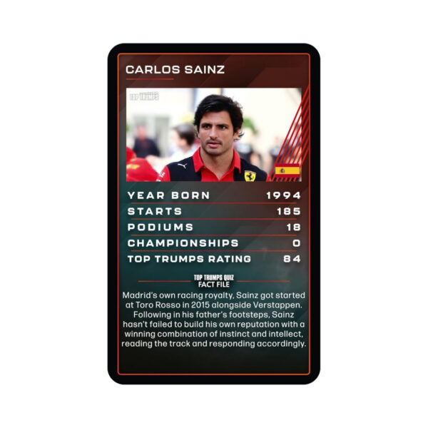 Top Trumps Grand Prix Heroes card game showcasing iconic race car drivers with illustrated cards and stats