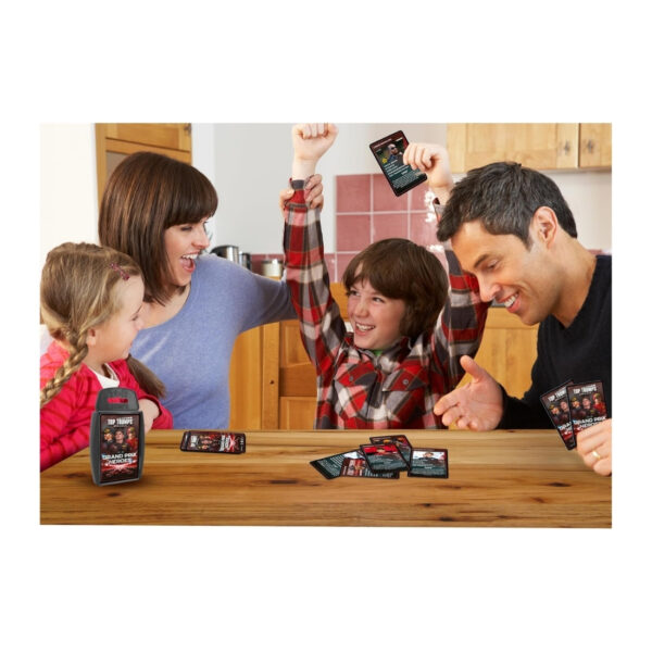 Top Trumps Grand Prix Heroes card game showcasing iconic race car drivers with illustrated cards and stats