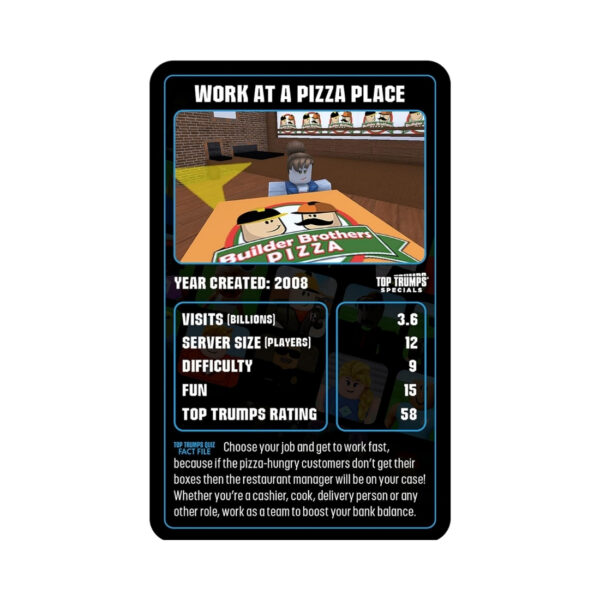 Top Trumps Roblox card game featuring collectible characters, ideal for kids and families, perfect for Roblox fans and educational play