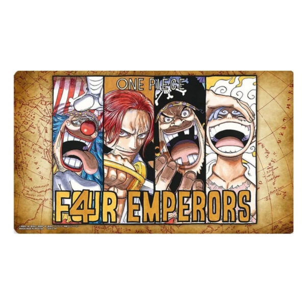 Limited Edition Vol.2 One Piece Game Card Playmat featuring vibrant artwork and official branding for gaming enthusiasts