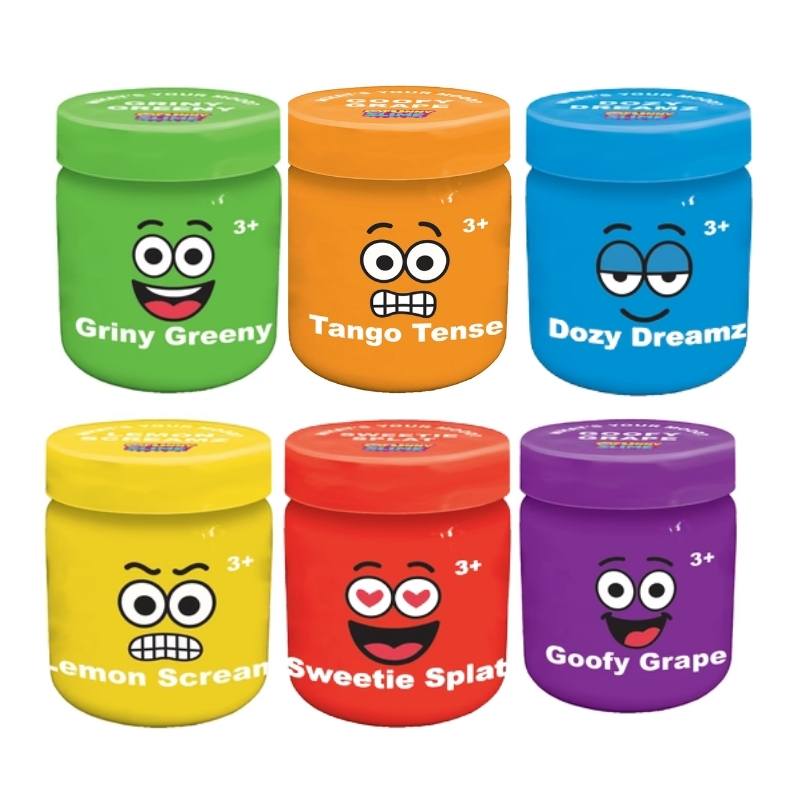 SIimetime Funny Face Assortment 1pc - TP105058 A colorful assortment of silly face toys, featuring various humorous expressions and designs for playful fun