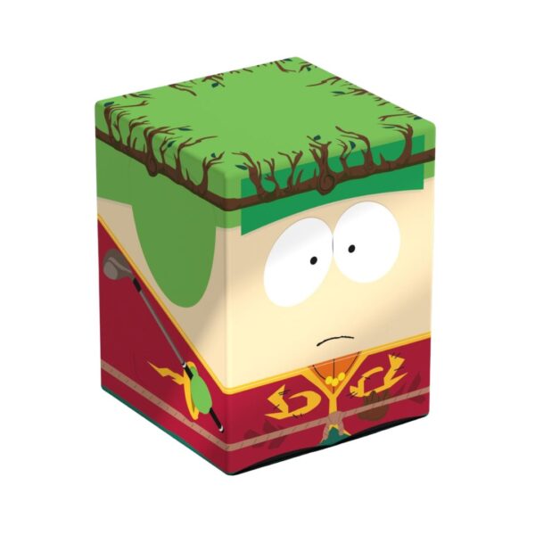 South Park character High Elf King Kyle, wearing a detailed elven costume, stands confidently in a vibrant fantasy setting.