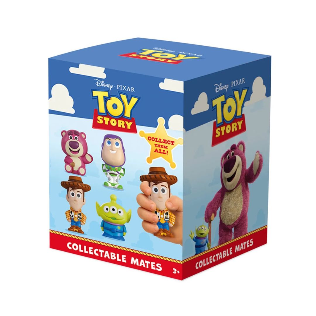 A collection of Toy Story foam characters, including Woody and Buzz, designed for imaginative play and safe for children.