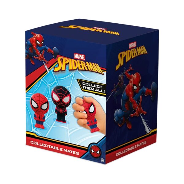 Eolo Marvel Spider-Man Coll Mates collectible figure assortment featuring various Spider-Man designs and poses.