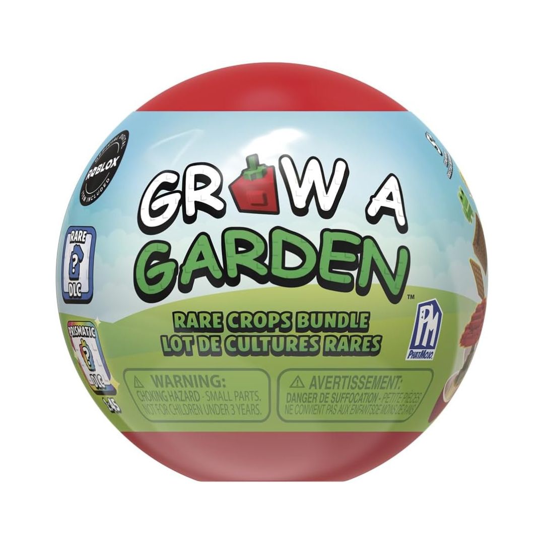 Phatmojo Grow A Garden Rare Crops Bundle featuring colorful mini figures of various garden plants and vegetables.