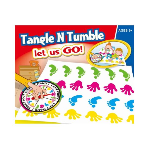 Hi5 SGL Tangle & Tumble Game with bright, interlocking pieces designed for fun and interactive gameplay.