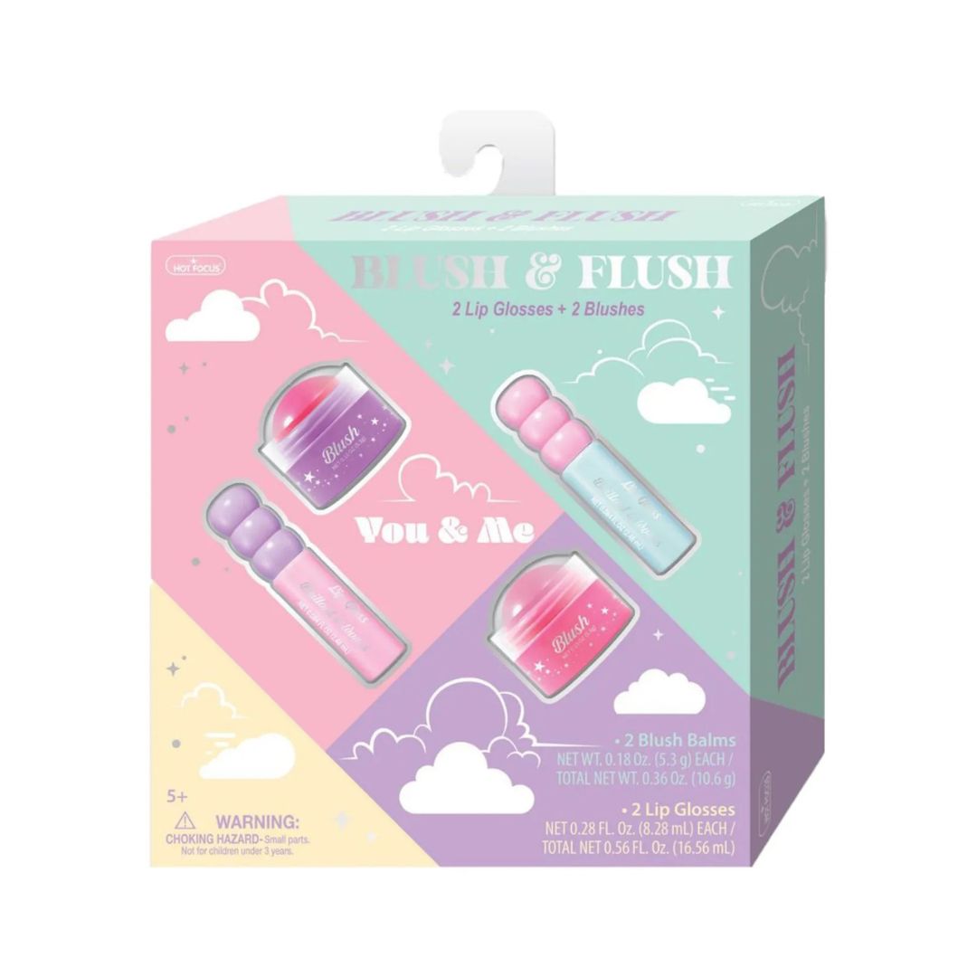 Hot Focus Blush & Flush Kit featuring a variety of shades for enhancing cheeks and adding a radiant glow.
