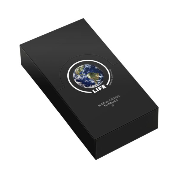 Special Edition Mini Box of Life TCG featuring various mammals, showcasing vibrant artwork and collectible cards.