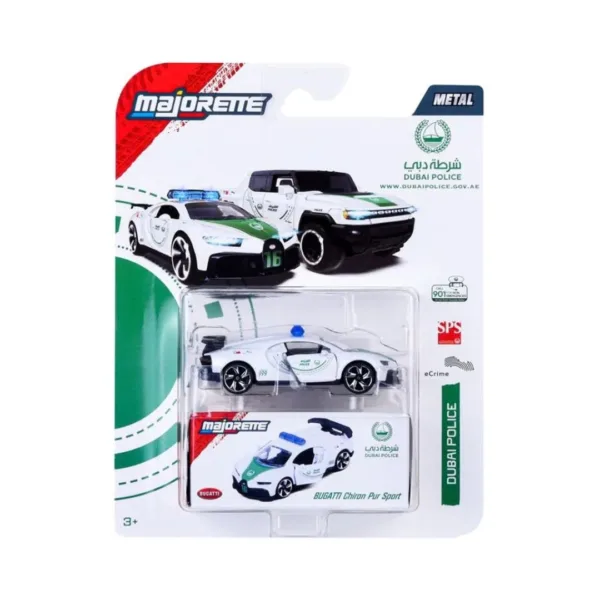 Majorette Bugatti Chiron Pur Sport Dubai Police Die-Cast Car – 8503101000A47