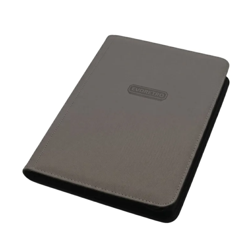 EVORETRO 9-Pocket Zip-Up Trading Card Zipper Binder for 360 cards Gray - 13419 - Image 2