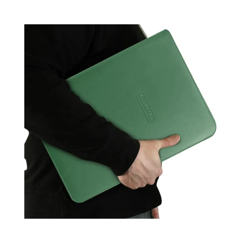 EVORETRO 9-Pocket Zip-Up Trading Card Zipper Binder for 360 cards Green - 13413 - Image 3
