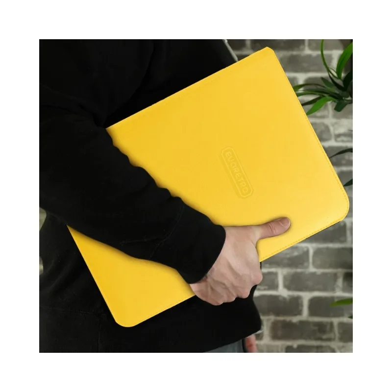 EVORETRO 9-Pocket Zip-Up Trading Card Zipper Binder for 360 cards Yellow - 13421 - Image 4