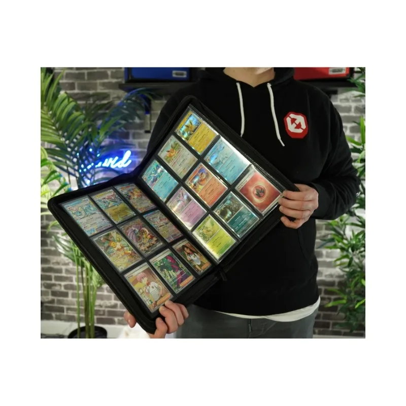 Evoretro 9-Pocket Zip-Up Trading Card Zipper Binder for 360 Cards Pink - 13416 - Image 5