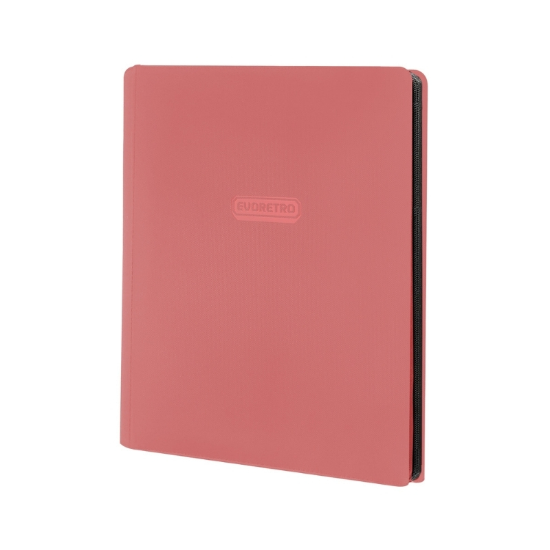 Evoretro 9-Pocket Zip-Up Trading Card Zipper Binder for 360 Cards Pink – 13416