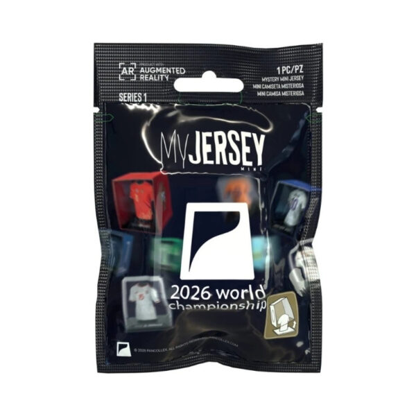 Assorted FanCollex MyJersey mini blind bags featuring various collectible jersey designs.