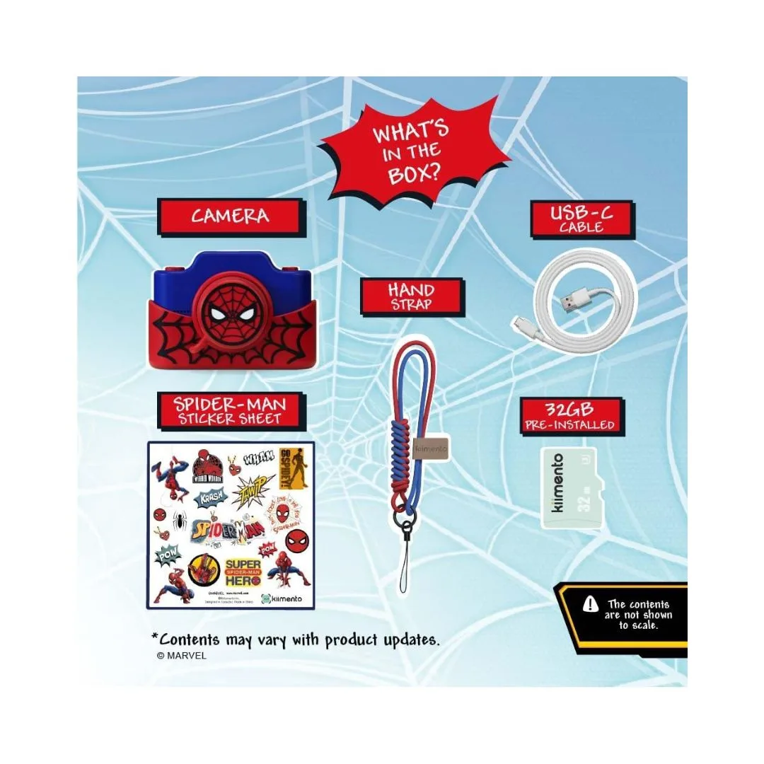 Kiimento Spider-Man Official Licensed Kids Digital Camera - 13165 - Image 6