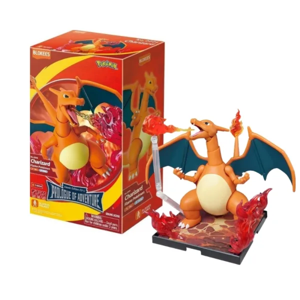Blokees: Pokémon Charizard Classic Edition CV-L Prologue Of Adventure Collectible Buildable Figure – 74104