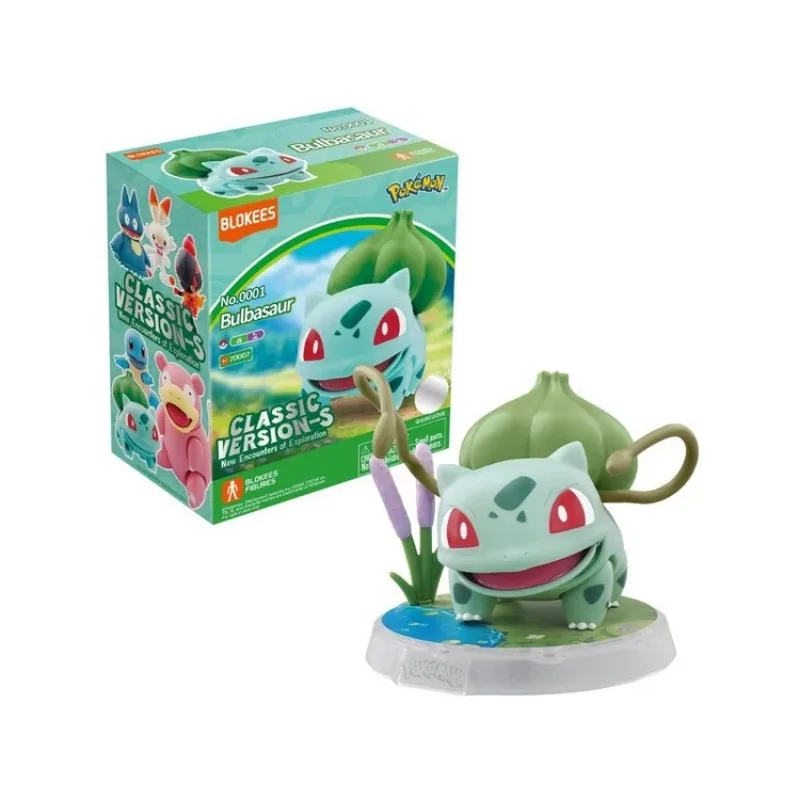 Buildable Bulbasaur model kit from Pokémon Classic, showcasing intricate details and vibrant colors for collectors and fans