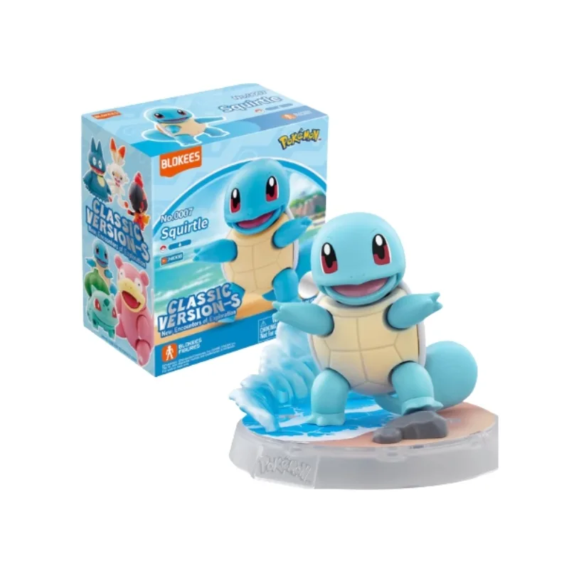 Buildable Squirtle model kit from Pokémon Classic Version-S, showcasing detailed design and vibrant colors