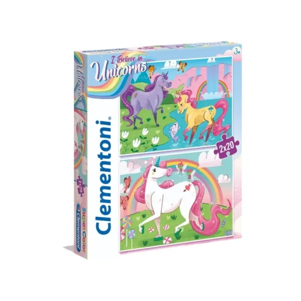 Clementoni Puzzle Believe in Unicorn 2x 20pcs – 24754