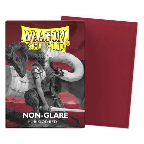 Dragon Shield Matte Standard Non-Glare Blood Red 100 Sleeves – AT-11824